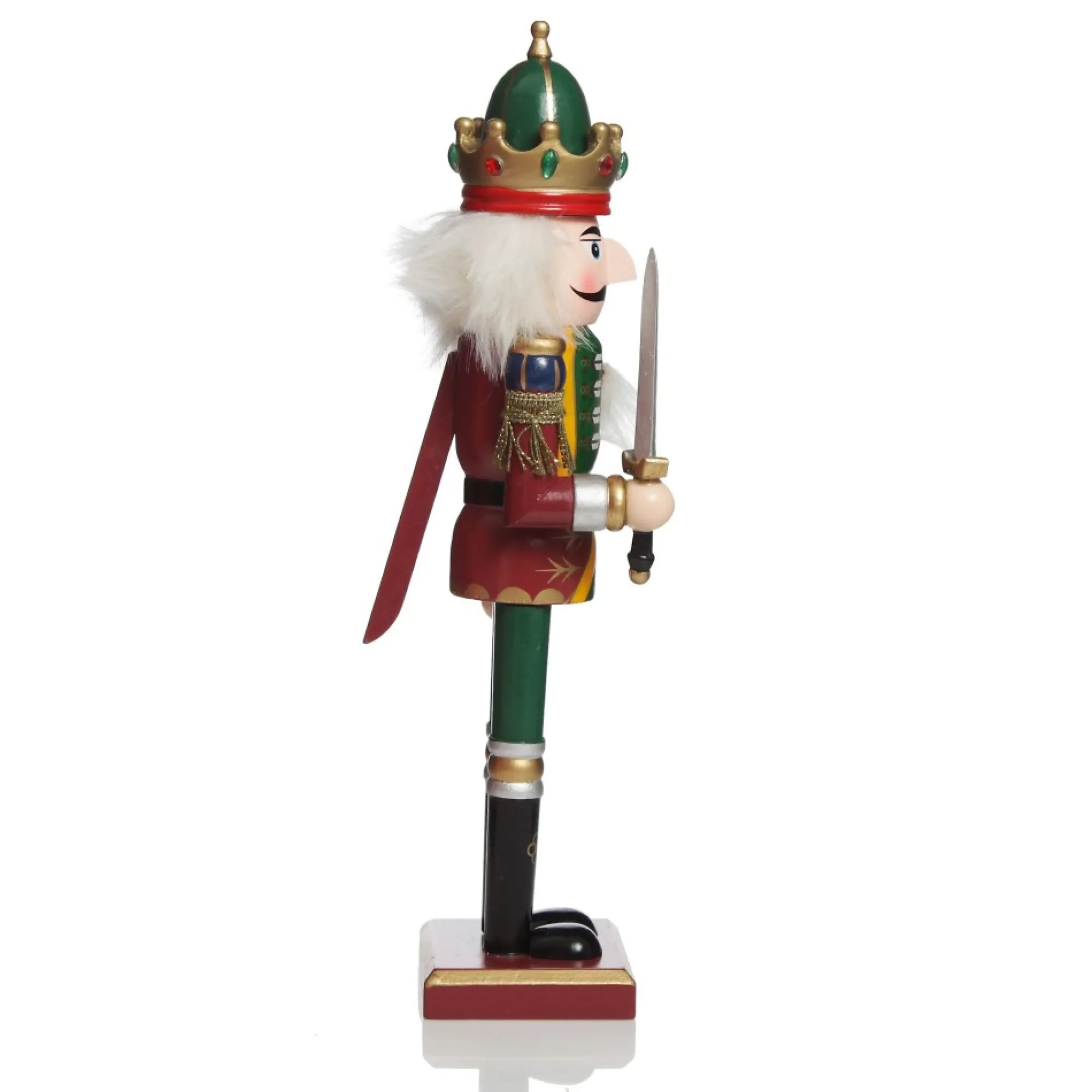 Green Nutcracker with Sword Christmas Ornament - Large Discount