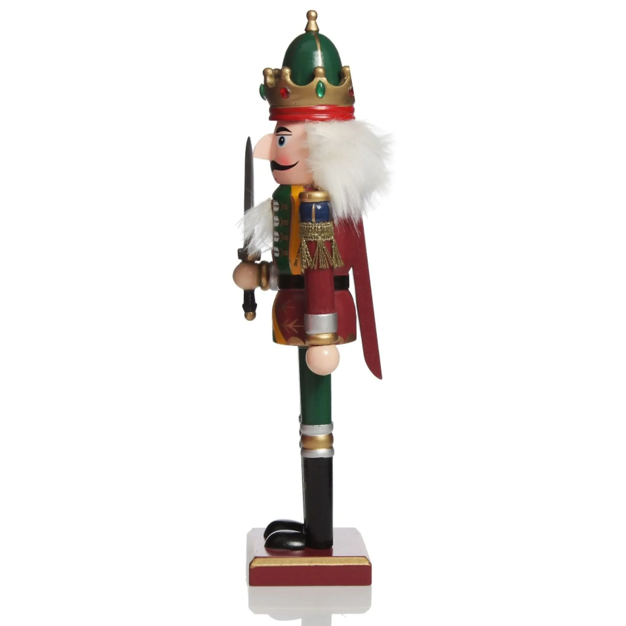 Green Nutcracker with Sword Christmas Ornament - Large Discount