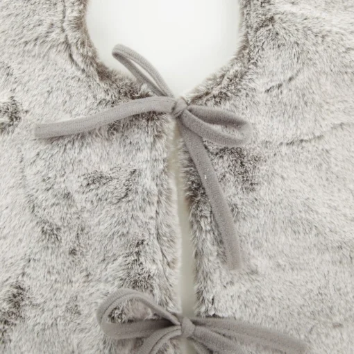 Grey Faux Fur Tree Skirt Online