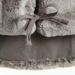 Grey Faux Fur Tree Skirt Online