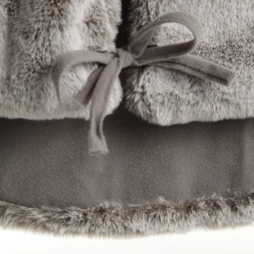 Grey Faux Fur Tree Skirt Online