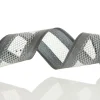 Gunmetal Grey Mesh with Satin Edge Wired Christmas Ribbon New