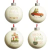 Happy Holiday Lightup Baubles - Set of 4 Best