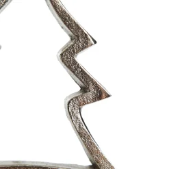 Hollow Raw Silver Tree Christmas Stocking Hanger with Quartz Base Cheap