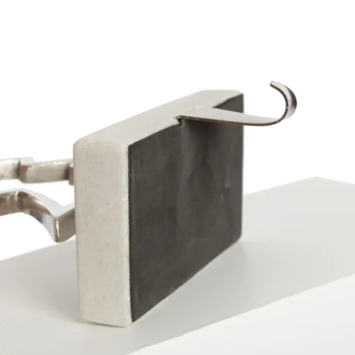 Hollow Raw Silver Tree Christmas Stocking Hanger with Quartz Base Cheap
