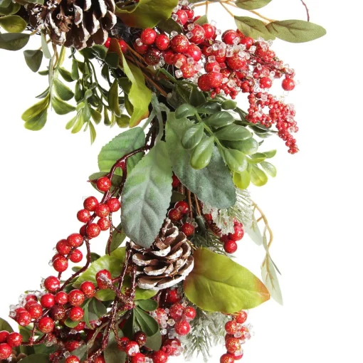 Iced Red Berry Wreath Best