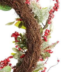 Iced Red Berry Wreath Best