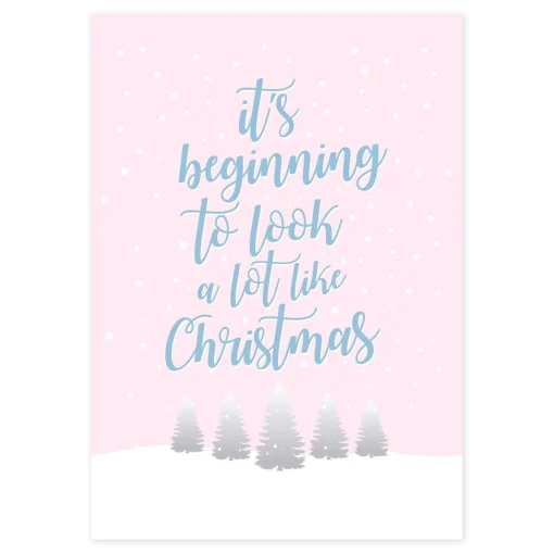 It's Beginning to Look A lot Like Christmas Poster Print Clearance