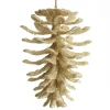 Ivory Glitter Faux Hanging Pinecone Online