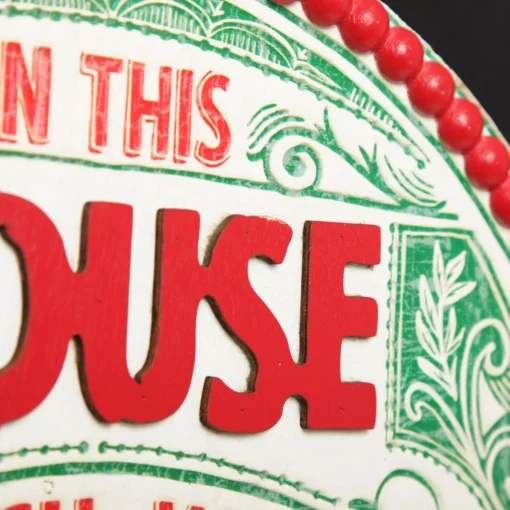 Jingle All the Way Retro Wooden Christmas Sign Store