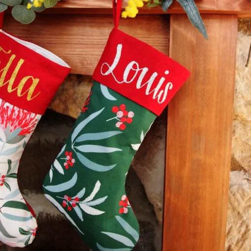 Jocelyn Proust Australiana Flora Christmas Stocking Hot