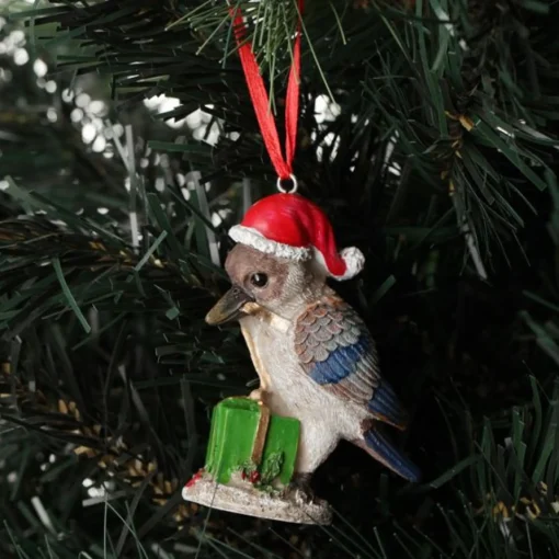 Kookaburra Australiana Christmas Tree Decoration - Green Present Fashion