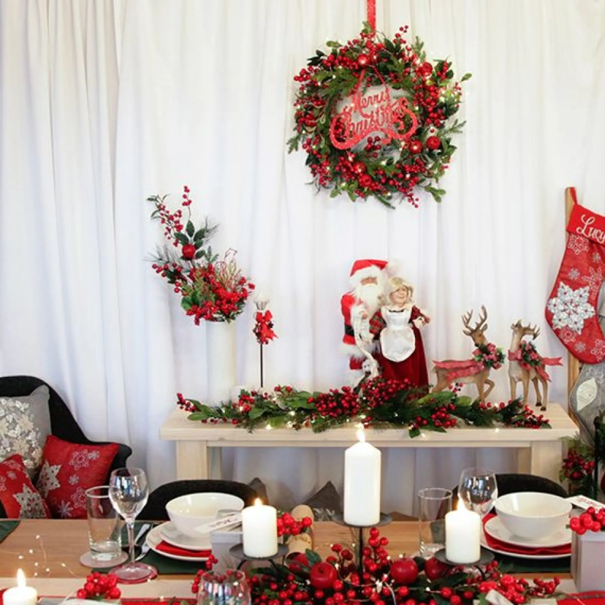 Large Berry and Apple Wreath Clearance