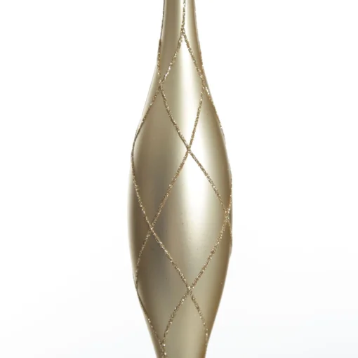 Large Champagne Christmas Long Drop Decoration - Set of 3 Flash Sale