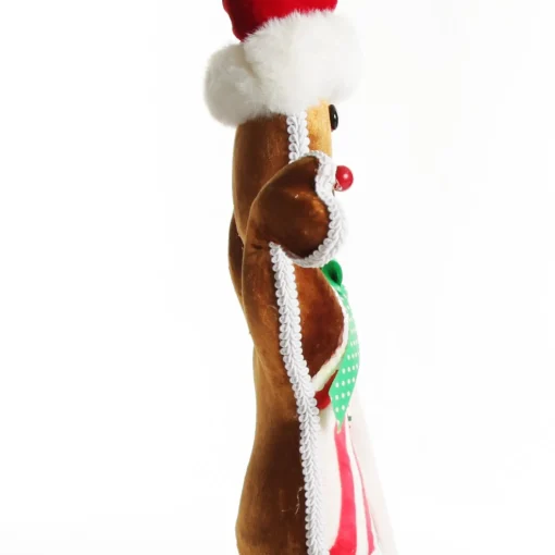 Large Gingerbread Girl with Lollipop Christmas Ornament New