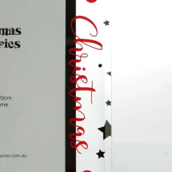 Large Glass Christmas Photo Frame - Stars and Baubles Best