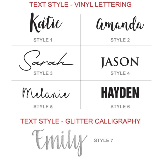 Large Glitter Arched Edge Name Tag Hot