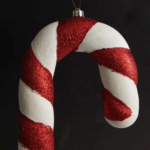 Large Glitter Candy Cane Decorations - Set of 2 Online