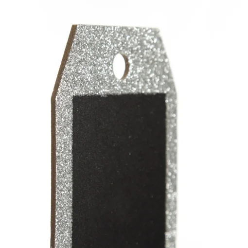 Large Glitter Square Edge Name Tag Fashion