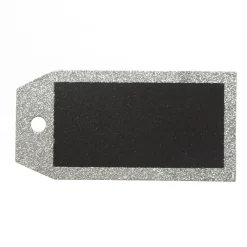 Large Glitter Square Edge Name Tag Fashion