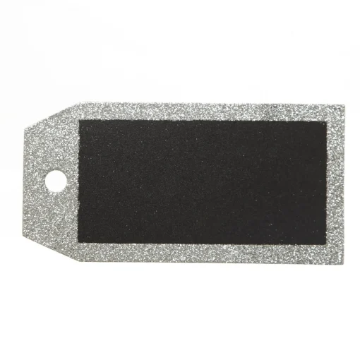 Large Glitter Square Edge Name Tag Fashion