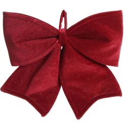 Large Padded Burgundy Velvet Bow Cheap