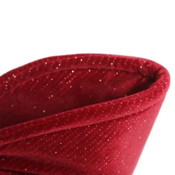 Large Padded Burgundy Velvet Bow Cheap