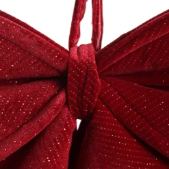 Large Padded Burgundy Velvet Bow Cheap