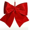 Large Padded Red Velour Bow Cheap