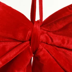 Large Padded Red Velour Bow Cheap