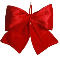 Large Padded Red Velour Bow Cheap