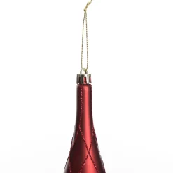 Large Red Christmas Long Drop Decoration - Set of 3 Flash Sale
