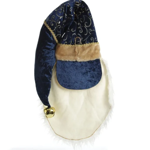 Large Santa Head with Blue Hat Christmas Wall Hanging Shop