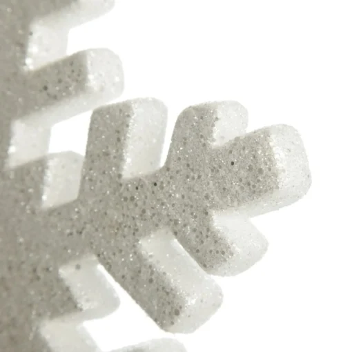 Large White Glitter Hanging Snowflake Shop