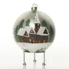 Light Blue Christmas Village Bauble Shop