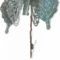 Light Blue Glitter Butterfly Clip Sale