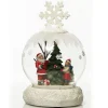 Light Up Musical Santa Globe Shop