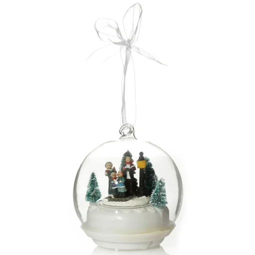 Lightup Christmas Carolers Glass Ball Best Sale