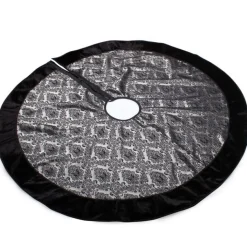Luxe Damask Jacquard Christmas Tree Skirt Store