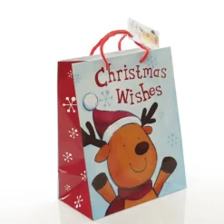 Medium Christmas Wishes Gift Bag Store