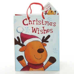 Medium Christmas Wishes Gift Bag Store