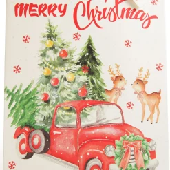 Merry Christmas Gift Bag - Red Ute with Deer Best