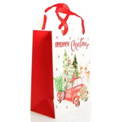 Merry Christmas Gift Bag - Red Ute with Deer Best