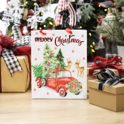 Merry Christmas Gift Bag - Red Ute with Deer Best