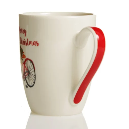 Merry Christmas Mug with Bicycle Outlet