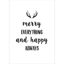 Merry Everything and Happy Always Christmas Poster Print Shop