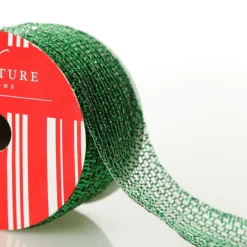 Metallic Green Wire Mesh Ribbon Best Sale