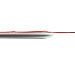 Metallic Red Christmas Charger Plate with Bamboo Pattern Trim Clearance