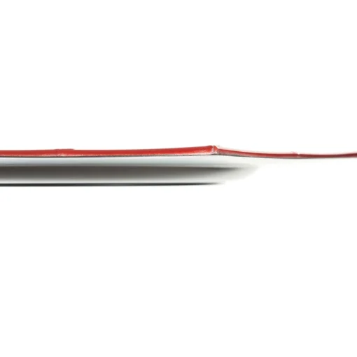 Metallic Red Christmas Charger Plate with Bamboo Pattern Trim Clearance