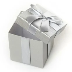 Metallic Silver Gift Box Best